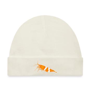 Garnele, shrimp Neocaridina davidi, Aquarium - Baby Premium Organic Mütze - Naturweiß - Vorne