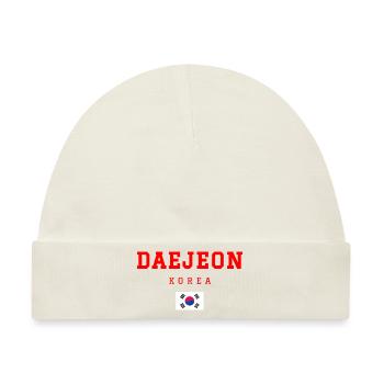 Daejeon Korea - Baby Premium Organic Mütze - Naturweiß - Vorne