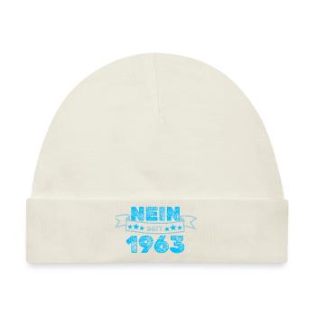 Niemals 1963 - Baby Premium Organic Mütze - Naturweiß - Vorne