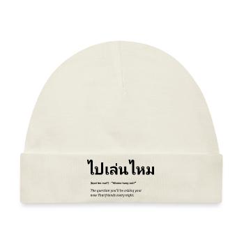 thai sprache Freundschaft - Baby Premium Organic Mütze - Naturweiß - Vorne