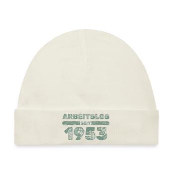 Arbeitslos 1953 - Baby Premium Organic Mütze - Naturweiß - Vorne