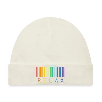 RELAX BARCODE STRICHCODE - Baby Premium Organic Mütze - Naturweiß - Vorne