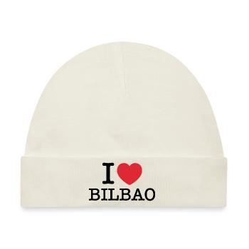 Ich liebe Bilbao | Bilbao | I Herz Bilbao | Spanien - Baby Premium Organic Mütze - Naturweiß - Vorne