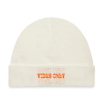 Vibes only - Baby Premium Organic Mütze - Naturweiß - Vorne