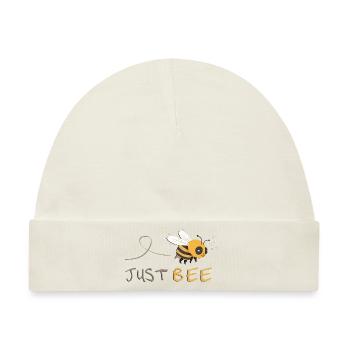 Just Bee - Sei du selbst! - Baby Premium Organic Mütze - Naturweiß - Vorne