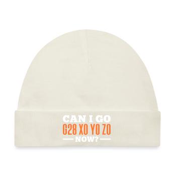 Can I Go CNC Machinist Code Metal - Baby Premium Organic Mütze - Naturweiß - Vorne