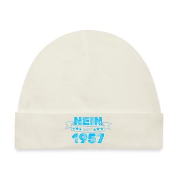 Niemals 1957 - Baby Premium Organic Mütze - Naturweiß - Vorne