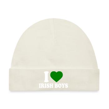 I love irish boys - Baby Premium Organic Mütze - Naturweiß - Vorne