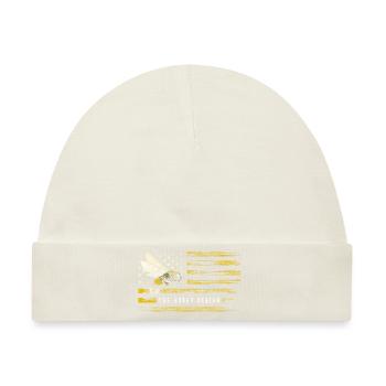 Biene Hummel Insekt Bienchen - Baby Premium Organic Mütze - Naturweiß - Vorne