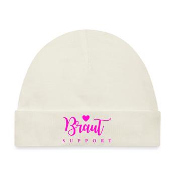 braut support - Baby Premium Organic Mütze - Naturweiß - Vorne