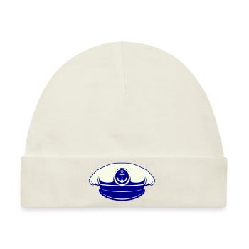 matrosen mütze - Baby Premium Organic Mütze - Naturweiß - Vorne