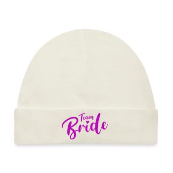 bride team - Baby Premium Organic Mütze - Naturweiß - Vorne