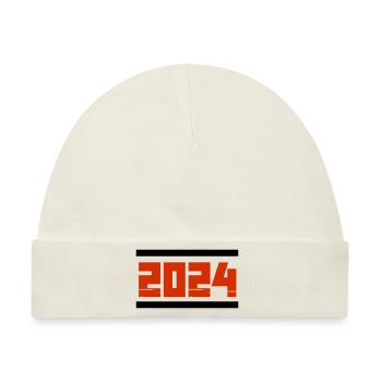 2024 - Baby Premium Organic Mütze - Naturweiß - Vorne