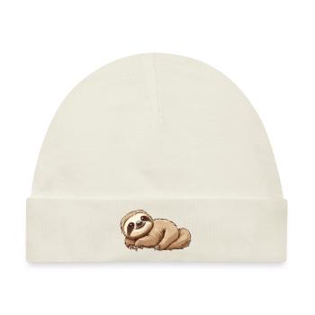 Cute Sloth - Baby Premium Organic Mütze - Naturweiß - Vorne