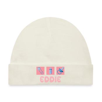 Schnuller Eddie - Baby Premium Organic Mütze - Naturweiß - Vorne