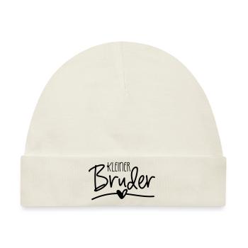 Kleiner Bruder - Baby Premium Organic Mütze - Naturweiß - Vorne