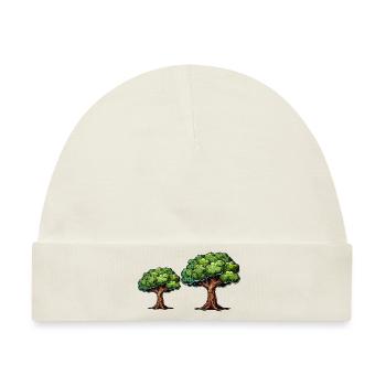 Bäume Baum Natur - Baby Premium Organic Mütze - Naturweiß - Vorne