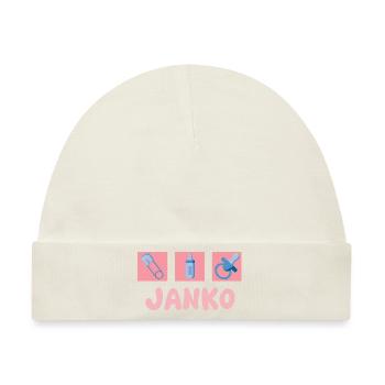 Schnuller Janko - Baby Premium Organic Mütze - Naturweiß - Vorne