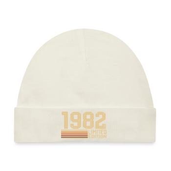 Jahrgang 1982 Geburtstag - Geschenk 1982 Jahrgang 1982 - Baby Premium Organic Mütze - Naturweiß - Vorne