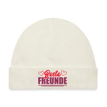 beste freunde - Baby Premium Organic Mütze - Naturweiß - Vorne