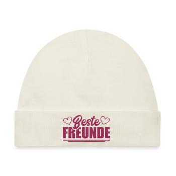 beste freunde - Baby Premium Organic Mütze - Naturweiß - Vorne