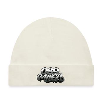 089 Minga Logo - Baby Premium Organic Mütze - Naturweiß - Vorne