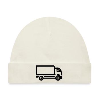Lkw - Baby Premium Organic Mütze - Naturweiß - Vorne