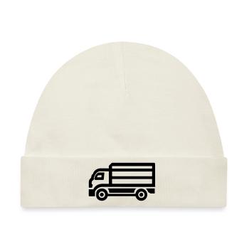 Lkw - Baby Premium Organic Mütze - Naturweiß - Vorne