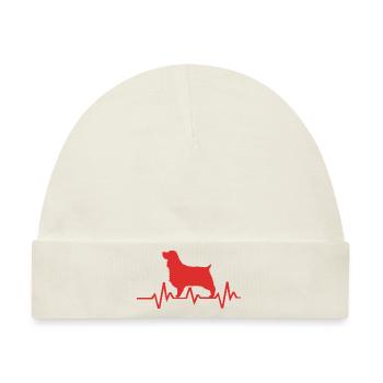 Springer Spaniel - Baby Premium Organic Mütze - Naturweiß - Vorne