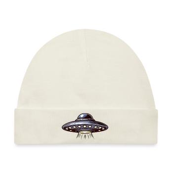 ufo - Baby Premium Organic Mütze - Naturweiß - Vorne