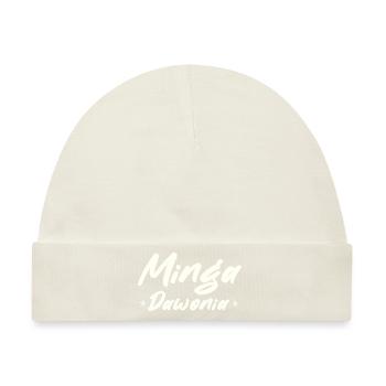 Minga Spruch wohne in münchen - Baby Premium Organic Mütze - Naturweiß - Vorne
