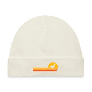 Entchen Sonnenaufgang Enten Entchen - Baby Premium Organic Mütze - Naturweiß - Vorne