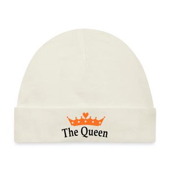 The Queen - Baby Premium Organic Mütze - Naturweiß - Vorne