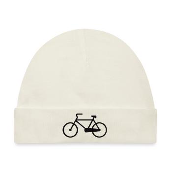 Fahrrad,Zweirad,Rennrad,Student,Universität - Baby Premium Organic Mütze - Naturweiß - Vorne