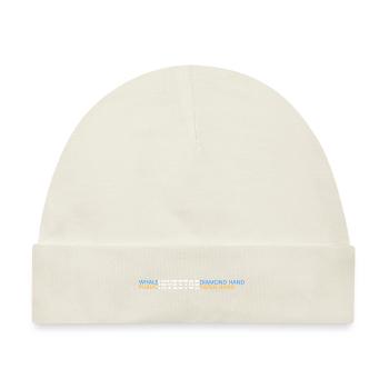 Wal-Anleger = Diamant - Baby Premium Organic Mütze - Naturweiß - Vorne