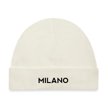Milano Mailand - Baby Premium Organic Mütze - Naturweiß - Vorne