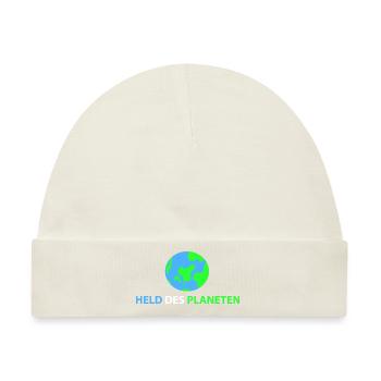 Held des Planeten - Baby Premium Organic Mütze - Naturweiß - Vorne