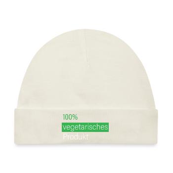 100% vegetarisches Produkt - Baby Premium Organic Mütze - Naturweiß - Vorne