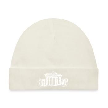Berlin Brandenburger Tor – Symbolträchtiges - Baby Premium Organic Mütze - Naturweiß - Vorne