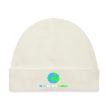 Held des Planeten - Baby Premium Organic Mütze - Naturweiß - Vorne