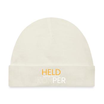 Held von meinem Körper - Baby Premium Organic Mütze - Naturweiß - Vorne