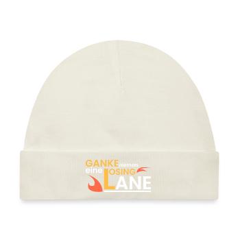 Ganke niemals eine Losing Lane - Baby Premium Organic Mütze - Naturweiß - Vorne
