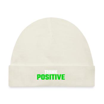 Think positiv - Baby Premium Organic Mütze - Naturweiß - Vorne