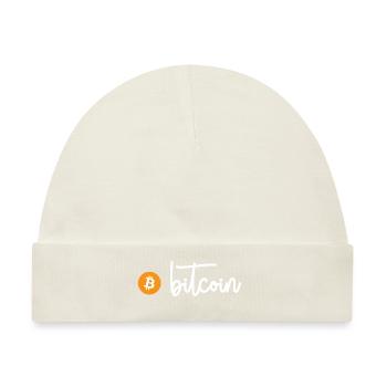 Bitcoin (Bitcoin) - Baby Premium Organic Mütze - Naturweiß - Vorne