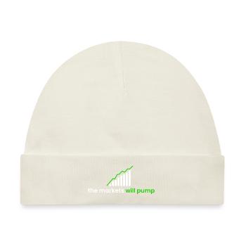 die Märkte werden pumpen - Baby Premium Organic Mütze - Naturweiß - Vorne