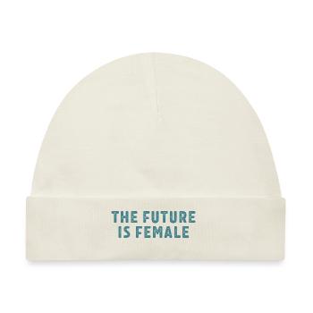 Feminismus Spruch Geschenk Vintage Emanzipation - Baby Premium Organic Mütze - Naturweiß - Vorne