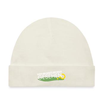 bereits den Boden gesehen? - Baby Premium Organic Mütze - Naturweiß - Vorne