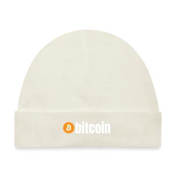 Bitcoin (Bitcoin) - Baby Premium Organic Mütze - Naturweiß - Vorne
