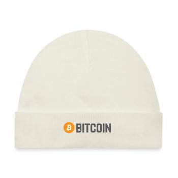 Bitcoin (Bitcoin) - Baby Premium Organic Mütze - Naturweiß - Vorne