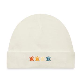 Frosch Frösche Geschenk für Kinder Lustig Witzig - Baby Premium Organic Mütze - Naturweiß - Vorne